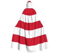asbwuo Cape à capuche imprimée drapeau de Monaco pour adulte, idéale pour Halloween, cosplay, fêtes et plus encore.
