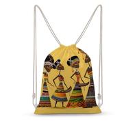 asbwuo Creative African Culture Drawstring Backpack Sport Gym Bags Yoga Shopping Travel Casual Daypacks for Women Men