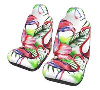 asbwuo Ensemble de Housses de siège Auto universelles Flamingo, 2 pièces - Protections de siège Avant Respirantes et lavables pour berlines, SUV et camions