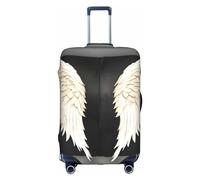 asbwuo Housse de Protection pour Valise à imprimé Plumes d'ange, pour Enfants et Adultes, Taille 45 à 81 cm, Taille XL, Blanche