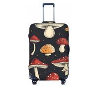 asbwuo Housse de Valise à Motif légumes et Champignons, Protection de Voyage, Impression Graphique Double Face, Housse élastique (pour valises de 56 à 61 cm)