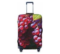 asbwuo Housse de Valise à Motif Raisins Rouges, Protection de Voyage, imprimé Graphique Double Face, Housse élastique (pour valises de 56 à 61 cm)