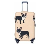 asbwuo Housse de Valise Bouledogue français élastique, Lavable et Anti-Rayures, avec Fermeture éclair dissimulée, pour valises de 45 à 80 cm (18 à 32 Pouces).