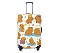 asbwuo Housse de Valise Capybara Joyeuse, Protection élastique Lavable, Taille très Grande (Valise de 29 à 32 Pouces)