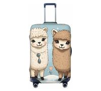 asbwuo Housse de Valise Motif alpaga, Protection de Voyage, imprimé Graphique Double Face, élastique (pour valises de 56 à 61 cm)