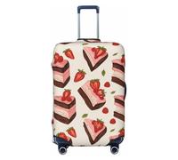 asbwuo Housse de Valise Sweet Strawberry Cake, Protection élastique Lavable, Grande Taille (Valise de 25 à 28 Pouces)