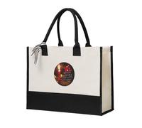 asbwuo Jésus a dit : « Je suis la lumière du monde » (Jean 8, 12). Sac fourre-tout en toile de coton mélangé résistante, spacieux et réutilisable, idéal pour les voyages, la plage et le shopping.