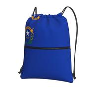 asbwuo Sac à dos de sport à cordon de serrage imprimé du drapeau de l'État du Nevada, idéal pour la randonnée et le fitness.