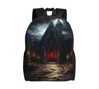 asbwuo Sac à dos Old Crypt mignon, léger et étanche, pour ordinateur portable, sac à bandoulière décontracté pour femmes et hommes