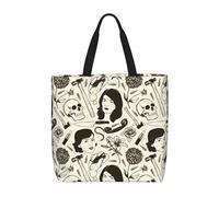 asbwuo Sac fourre-tout zippé polyvalent à motif True Crime, sac bandoulière imperméable, sac de courses et de travail imprimé élégant