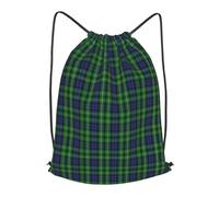 asbwuo Scottish Clan Graham Tartan Plaid Outdoor Leisure Drawstring Backpack, Lightweight Waterproof Sports Bag For Men & Women - Gym, Yoga, Travel