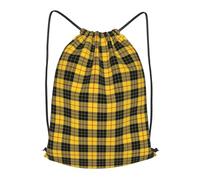 asbwuo Scottish Clan Macleod Of Lewis Tartan Plaid Outdoor Leisure Drawstring Backpack, Lightweight Waterproof Sports Bag For Men & Women - Gym, Yoga, Travel