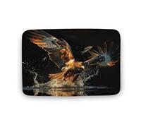 asbwuo Tapis de Bain Motif Poissons Marins ludiques, Tapis de Bain River Eagle avec Envers antidérapant, Tapis de Sol en Microfibre Douce pour Douche, lavabo, entrée, 50,8 x 81,3 cm