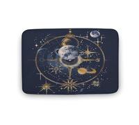 asbwuo Tapis de Bain système Solaire Cosmique, Tapis de Bain planète Galaxie avec Envers antidérapant, Tapis de Sol en Microfibre Douce pour Douche, lavabo, entrée, 20"x32"