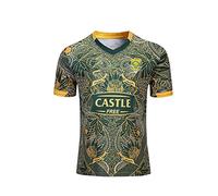 ASCAEL Maillot de rugby d'Afrique du Sud édition 2019 pour homme, coupe régulière, vêtements de sport, Vert, M