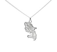 ASCALIDO Collier Pendentif carte MARTINIQUE en argent massif 925 neuf avec chaine pour femme 45cm avec ecrin boite pour offrir