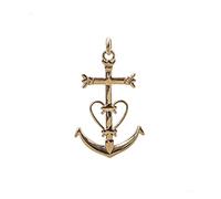 ASCALIDO croix camargaise en plaqué or pour homme