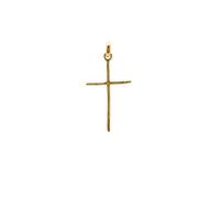 ASCALIDO Croix catholique | vrai plaqué Or | pendentif vendu seul