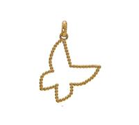 ASCALIDO papillon minimaliste - en véritable plaqué or - pendentif simple vendu seul