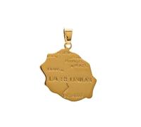 ASCALIDO pendentif reunion en vrai plaqué Or 18k neuf