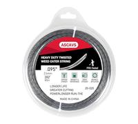 ascavs 095 Fil de débroussailleuse professionnel torsadé pour débroussailleuse à gaz et électrique 241,3 cm x 80 m (20-020)