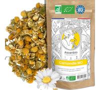 Ascenbio ✿ 150 g Fleurs de Camomille entières séchées BIO ✿ 100% PUR ✿ Tisane du Soir, Relaxation, Sommeil ✿ Préparé et conditionné en France ✿ Emballage biodégradable