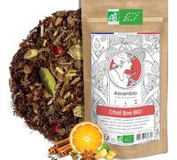 Ascenbio ✿ Chai bos BIO Rooibos Cannelle et épices ✿ Tisane Ayurvédique, Tisane Noël ✿ 180 g vrac ✿ Préparé et conditionné en France ✿ Emballage biodégradable
