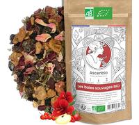 Ascenbio ✿ Infusion Baies Sauvages BIO ✿ Détox & Hydratation ✿ Saveurs Hibiscus Fruits Rouges ✿ 180 g vrac ✿ Préparé et conditionné en France ✿ Emballage biodégradable