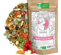 Ascenbio ✿ Infusion Belle Gueule BIO ✿ Tisane Eclat Peau Détox Hydratation ✿ 180 g vrac ✿ Préparé et conditionné en France ✿ Emballage biodégradable