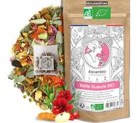 Ascenbio ✿ Infusion Belle Gueule BIO ✿ Tisane Eclat Peau Détox Hydratation ✿ 30 sachets mousselines ✿ Préparé et conditionné en France ✿ Emballage biodégradable