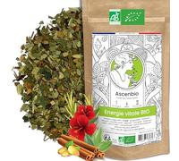 Ascenbio ✿ Infusion Energie vitale BIO ✿ Yerba Maté & Spiruline ✿ Stimulante et détox ✿ 180g vrac ✿ Préparé et conditionné en France ✿ Emballage biodégradable