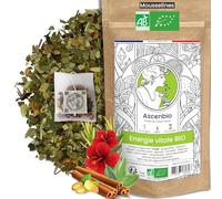 Ascenbio ✿ Infusion Energie vitale BIO ✿ Yerba Maté & Spiruline ✿ Stimulante et détox ✿ 30 sachets mousselines ✿ Préparé et conditionné en France ✿ Emballage biodégradable