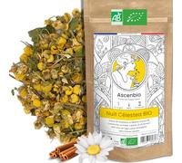 Ascenbio ✿ Infusion Nuit Célestea BIO ✿ Tisane Soir Détente Sommeil ✿ 150 g vrac ✿ Préparé et conditionné en France ✿ Emballage biodégradable