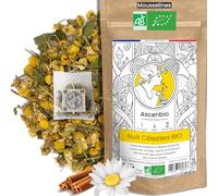 Ascenbio ✿ Infusion Nuit Célestea BIO ✿ Tisane Soir Détente Sommeil ✿ 30 sachets mousselines ✿ Préparé et conditionné en France ✿ Emballage biodégradable