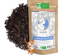Ascenbio ✿ Thé Noir Darjeeling Ambootia FTGFOP1 BIO d'Inde ✿ 180g vrac ✿ Préparé et conditionné en France ✿ Emballage biodégradable