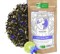 Ascenbio ✿ Thé Noir Earl Grey BIO PUR ✿ Saveurs raffinées de Bergamote et agrumes ✿ 180g vrac ✿ Préparé et conditionné en France ✿ Emballage biodégradable