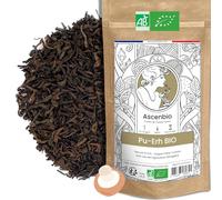 Ascenbio ✿ Thé Noir Pu-Erh Premium BIO fermenté et vieilli du Yunnan, saveur Umami ✿ 180g vrac ✿ Préparé et conditionné en France ✿ Emballage biodégradable