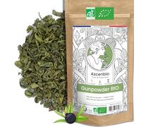 Ascenbio ✿ Thé Vert Gunpowder BIO ✿ 180g vrac ✿ Préparé et conditionné en France ✿ Emballage biodégradable