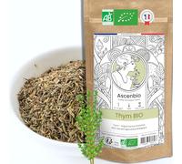 Ascenbio ✿ Thym entier séché de Provence BIO ✿ FRANCE 100% PUR ✿ 180g vrac ✿ Epice et aromate ✿ Préparé et conditionné en France ✿ Emballage biodégradable
