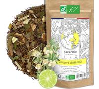 Ascenbio ✿ Vergers d'Eté Rooibos Citron BIO PUR ✿ Tisane Rafraichissante, Relaxation, Détox ✿ 180 g vrac ✿ Préparé et conditionné en France ✿ Emballage biodégradable
