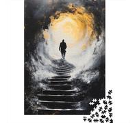 Ascend Into Light - Mystical Journey Upward Into The Unknown Puzzle De 1000 Pièces pour Adultes, 52x38cm/1000pcs; Pièces en Carton Blanc Au Fini Lisse; Loisir À Partager en Famille