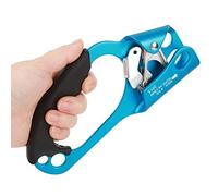 Ascendeur De Main Gauche, équipement De Rappel d'escalade D'ascendeur De Main Gauche D'isolation Thermique avec Poignée Ergonomique pour Corde De 8 à 13 Mm (Bleu)