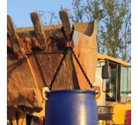 Ascenseur de chaîne, Pince de levage for fût avec 2 ou 4 crochets à chaîne for chariot élévateur (capacité charge : 1 tonnes)(2 Chains - Load 1t)