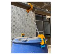 Ascenseur de chaîne, Pince de levage for fûts, chaîne 2/4, capacité charge 1 à 2 tonnes, crochet ressort(2 Chains - Load 1t)