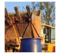 Ascenseur de chaîne, Pince de levage fût autobloquante avec 2 ou 4 crochets à chaîne, capacité charge 1 tonnes(2 Chains - Load 1t)