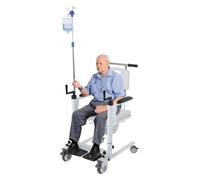 Ascenseur de patient pour la maison, ascenseur multifonctionnel pour patients 66 x 55 x 93 cm avec siège rembourré pour les personnes âgées handicapées, fauteuil roulant de transport pour tout le