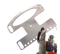 Ascenseur de poisson - Porte-poisson - En acier inoxydable - Accessoire de pêche d'eau douce - Fermoir de sécurité portable pour truite, poisson-chat, perche, crappie