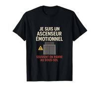 Ascenseur Emotionnel French Humor Graphic Print T-Shirt