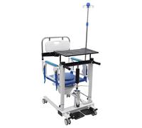 Ascenseur hydraulique pour patient, chaise de transfert pour la maison, avec plateau de table et support de perfusion, fauteuil roulant de transport pour malades, personnes âgées, handicapées et