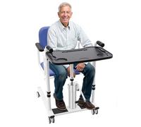 Ascenseur hydraulique pour patient pour la maison, capacité de charge 150 | Fauteuil roulant portable, hauteur de levage 30,2 à 46,2 cm, siège divisé à 180°, pour familles, maisons de retraite, malades